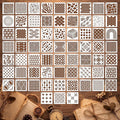Marspark 66 Pcs Geometric Small Stencils by Marspark