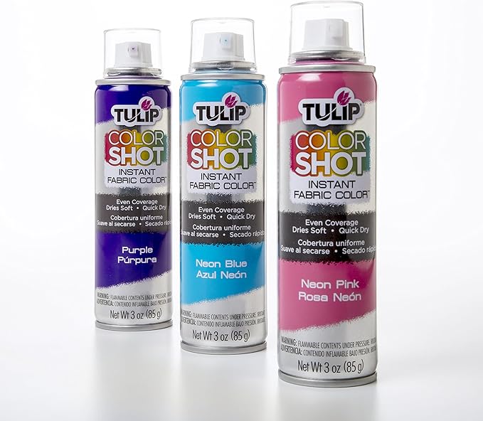 Tulip ColorShot Instant Fabric Spray Paint, Permanent Color Spray-On Fabric - Image 2