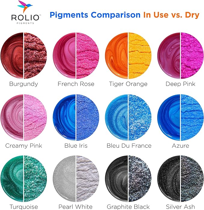 Rolio Premium Mica Powder Pearlescent Color Pigment - Image 3