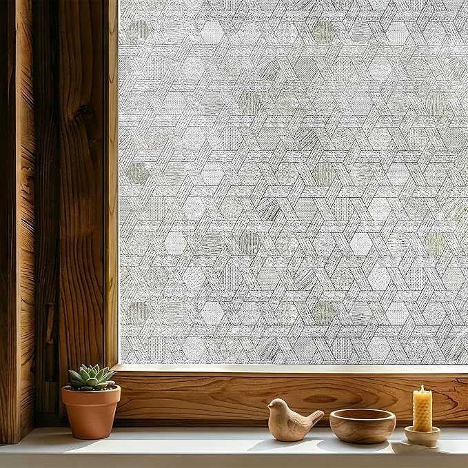 3D Stained Glass Window Film, Decorative Window Privacy Film by ADDHERES