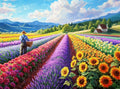 Country Cottage Flower Farm in The Mountains by PrimeTimePuzzles