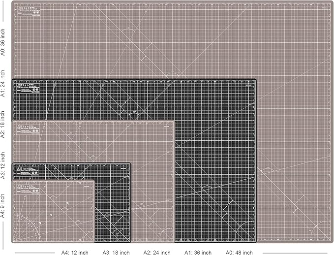 Elan Cutting Mat A0 Black & Taupe, Extra Large Self Healing Cutting Mat 36 x 48 - Image 5