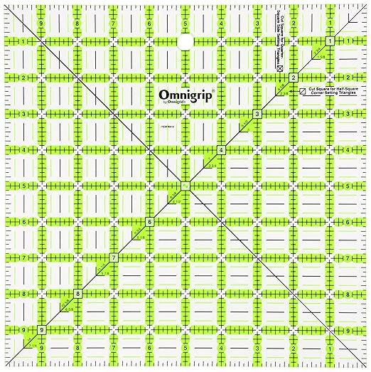 Omnigrid Omnigrip 10in Square Ruler by Omnigrid