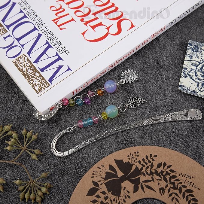 Framendino, 8 Set Metal Bookmarks Kit DIY Flower Hook - Image 5