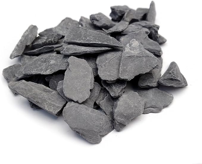 Natural Slate Stone -1/2 to 1 inch. Perfect Size by SmallWorldSlateandStone