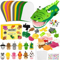 WATINC 12Pcs Hand Puppet Making Kit, Art Craft Felt Sock Puppet Toys, Creative by WATINC