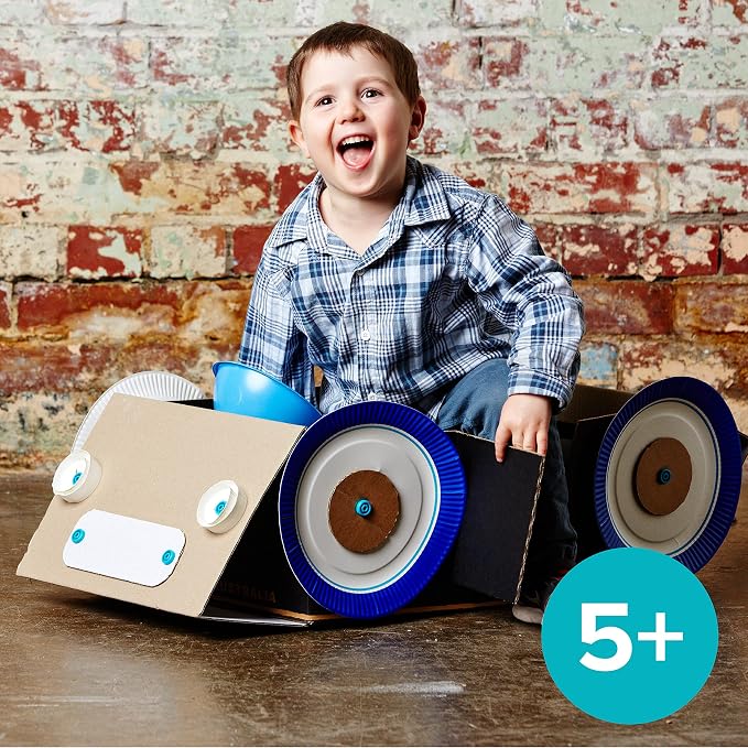 Makedo Explore | Upcycled Cardboard Construction Toolkit in Small Toolbox | - Image 6