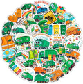 100Pcs Garbage Truck Stickers for Water Bottle, Laptop by BulbaCraft