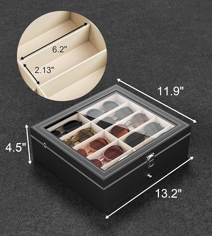 NEWLOOP 20 Slots Sunglass Organizer - Image 7