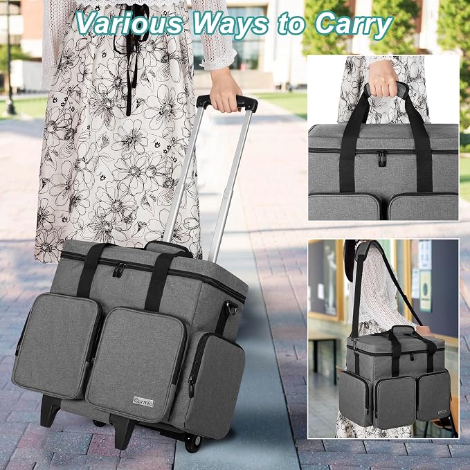 CURMIO Rolling Teacher Tote Bag - Image 6