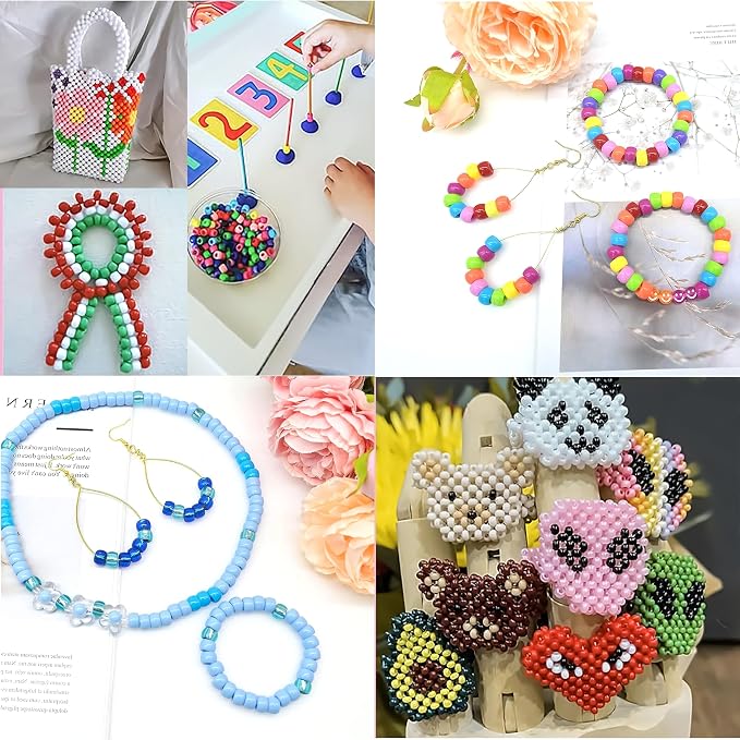 Red Pony Beads - 1000 Pcs Plastic Beads - Image 6