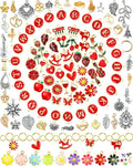 FIVEIZERO 216PCS Charms for Jewelry Making, Enamel Blacelet Charms Kit | by FIVEIZERO