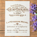 TIAMECH A4 Reusable French Label Words Stencil by TIAMECH