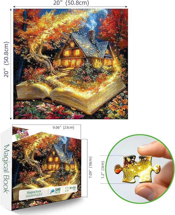 MINIWAN Magic Books Fall Scenic Puzzles - Image 2
