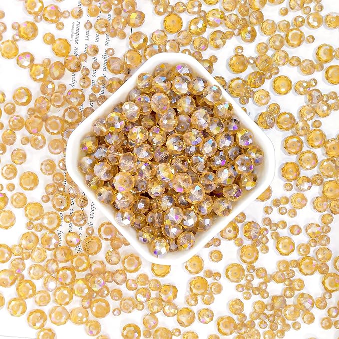 220Pcs 10mm Crystal Glass Beads - Image 3
