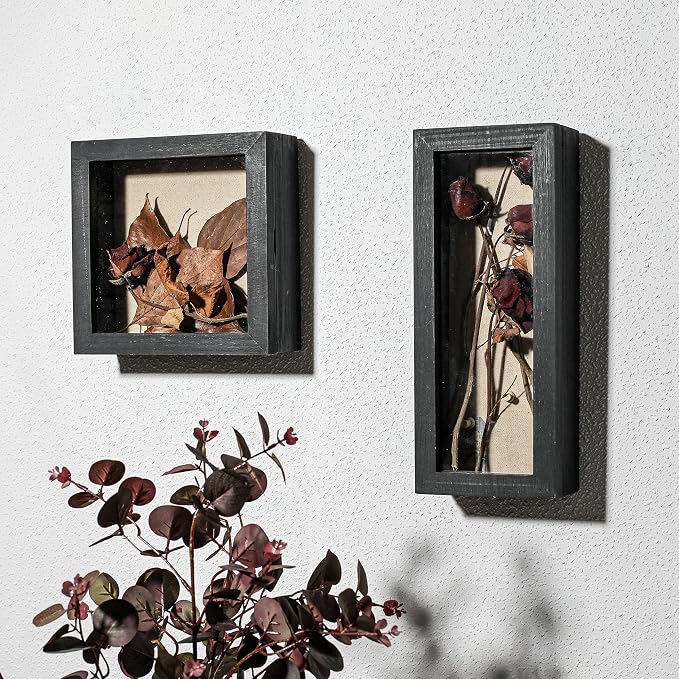 Freezing point Shadow Box Frame 5x12.5 Shadow Box Pin Display Case Cabinet - Image 8