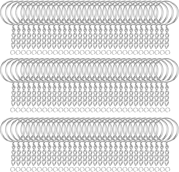HAUTOCO 100pcs Keychain Rings by HAUTOCO