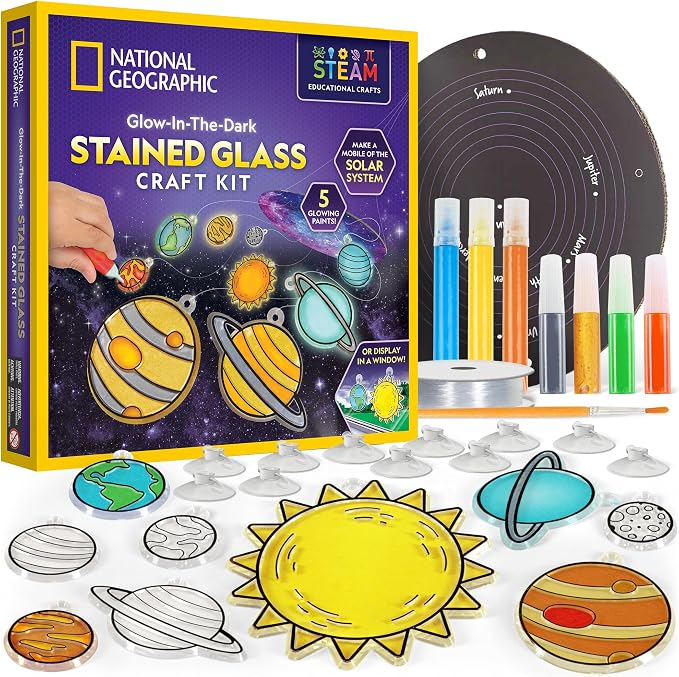 NATIONAL GEOGRAPHIC Kids Window Art Kit by BlueMarbleToys
