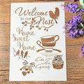 TIAMECH A4 Reusable Birds Coffee Stencil by TIAMECH