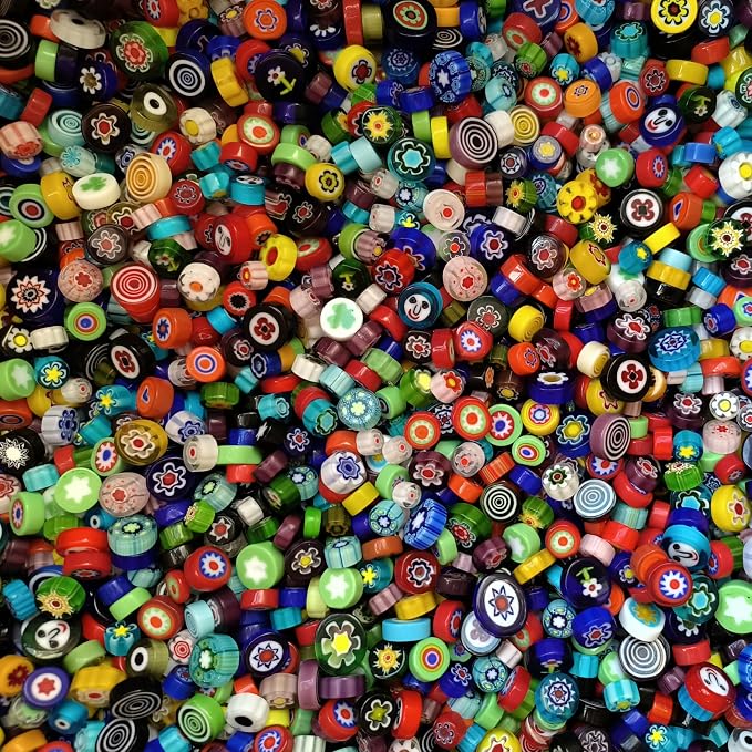 EDFLIFE Flat Glass Millefiori for Mosaic Making Supplies, Mosaic Tiles for - Image 9