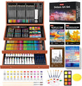 Soucolor 192-Pack Deluxe Art Set, Drawing Painting Kit, Wooden Case Gift | by Soucolor