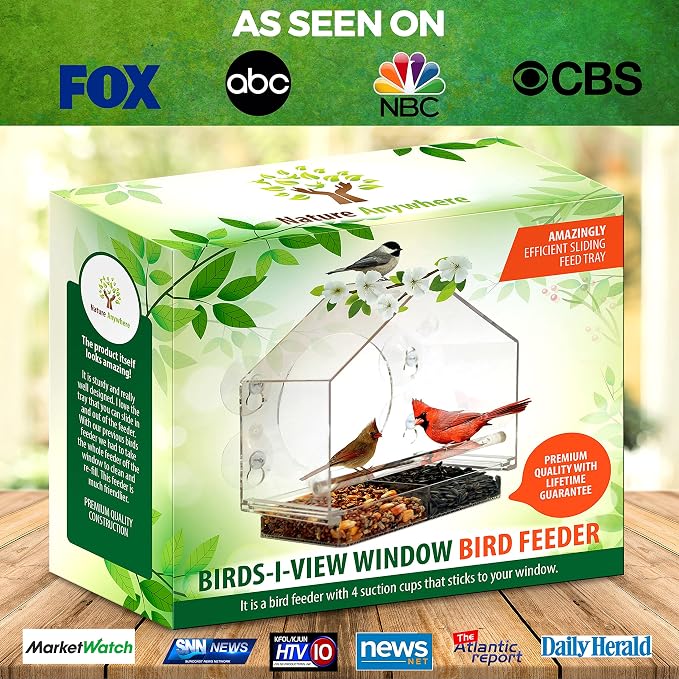Nature Anywhere Window Bird Feeder - Image 4
