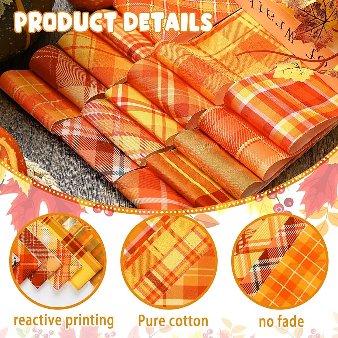 Hosuly 40 Pcs Fall Jelly Fabric - Image 6