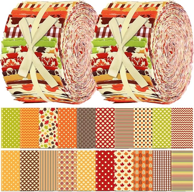 Hosuly 40 Pcs Fall Jelly Fabric by Hosuly