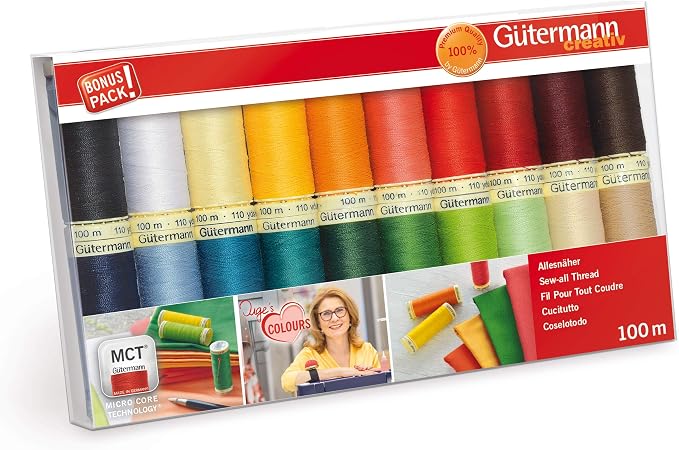 Gutermann 734610-1 Thread Set Sew-All 100 m x 20 reels by Ropehub