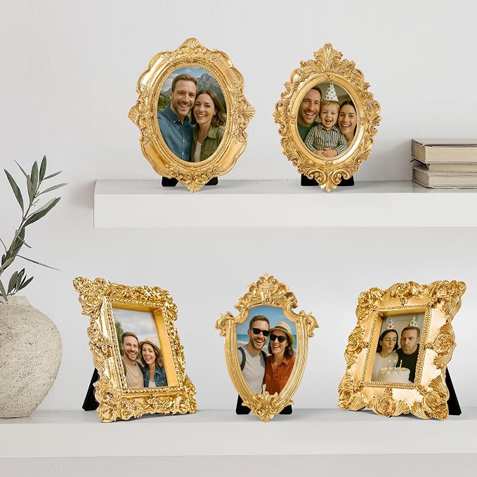 97 Decor Small Gold Picture Frames Set by 97Decor