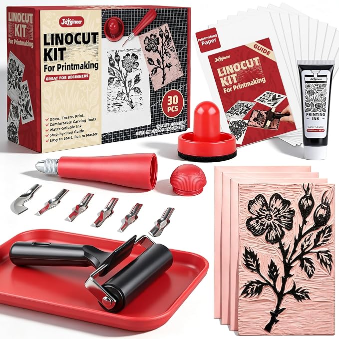 Linocut Kit for Printmaking by Unknown
