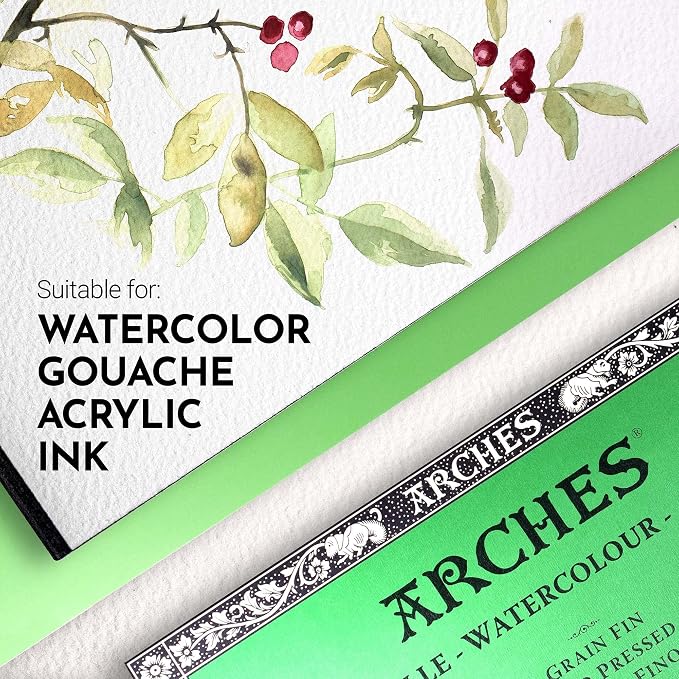 Arches Watercolor Paper Block, Cold Press, 140 Pound - Image 3