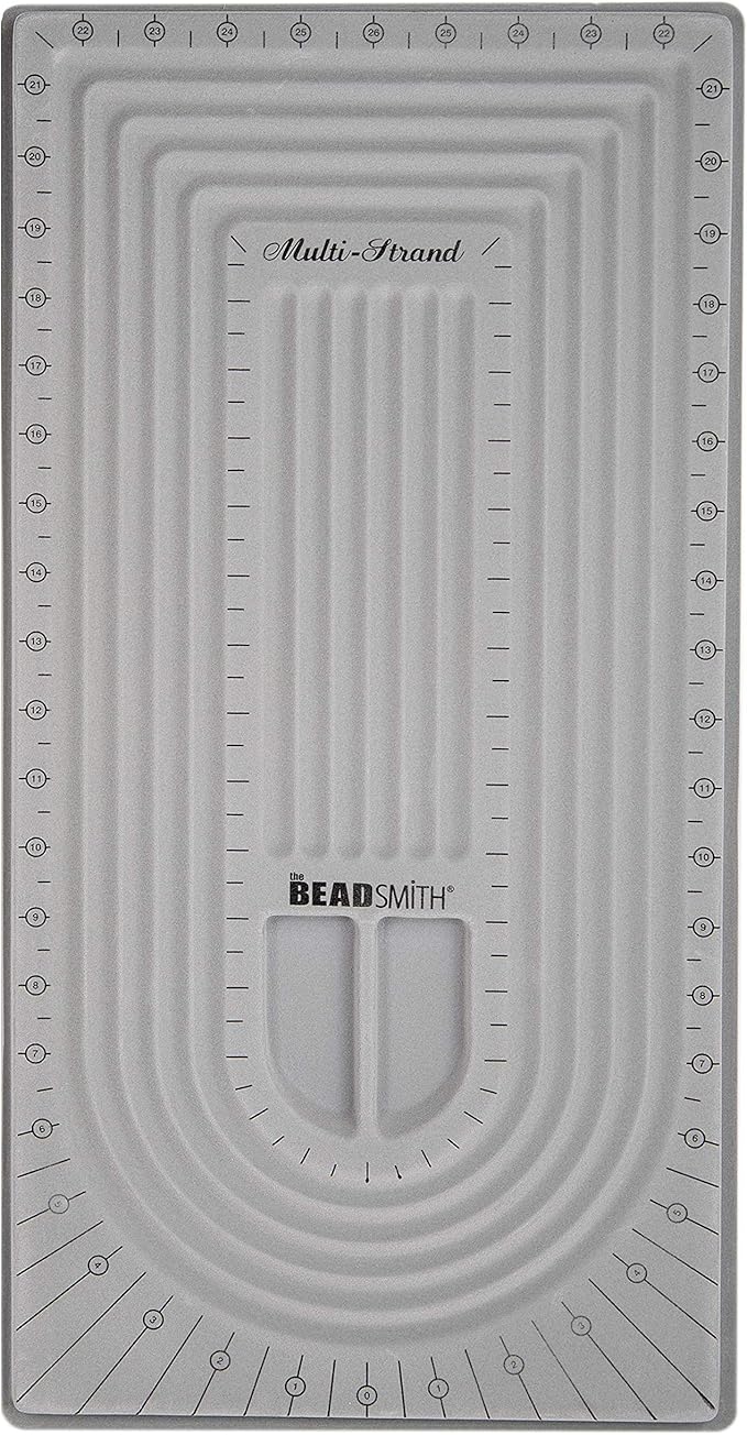 The Beadsmith Bead Board, 5 U-Shape and 6 Straight Channels, 10 x 20.5 inches by TheBeadsmith