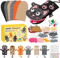 WATINC 6Pcs Hand Puppet Making Kit, Art Craft Felt Sock Puppet Toys, Creative by WATINC