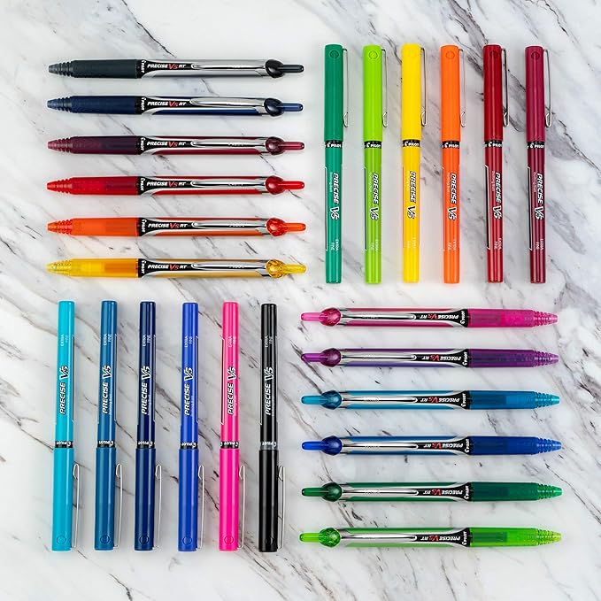 PILOT, Precise V5 RT Refillable & Retractable Rolling Ball Pens, Extra Fine - Image 3