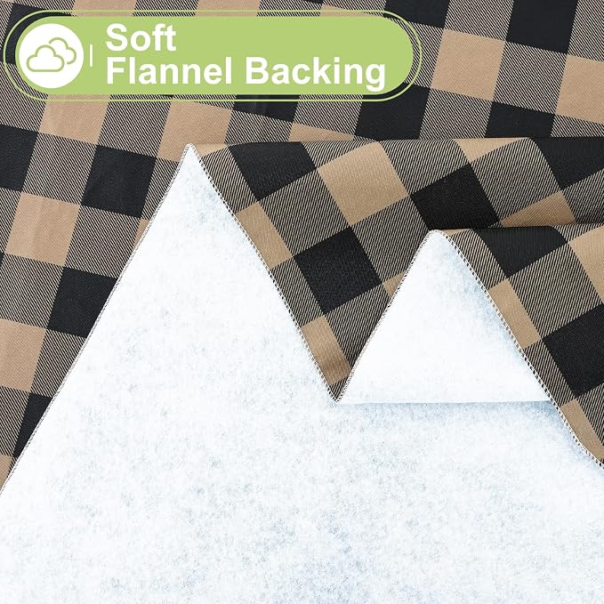 Smiry Rectangle Table Cloth, Waterproof Vinyl Tablecloth - Image 4