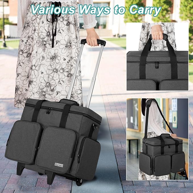 CURMIO Rolling Teacher Tote Bag - Image 6