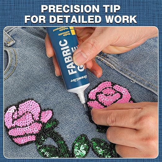 Fabric Glue Permanent, 150ml Extra Strong Fabric Adhesive, Washable Clear - Image 4