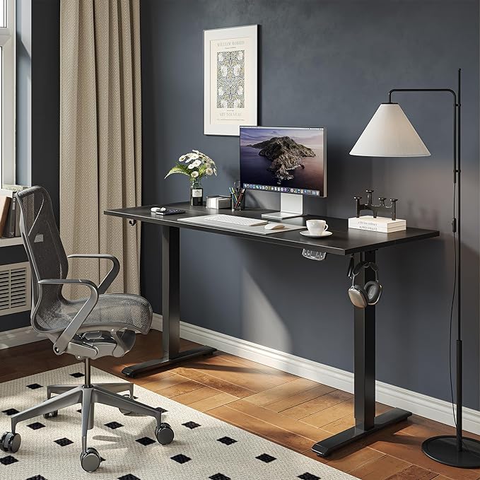 Agilestic Electric Standing Desk, 55 x 24 Inches Height Adjustable Desk - Image 2
