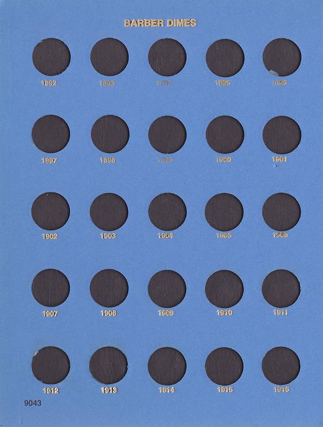 Whitman US and Canada Dime Doin Folder Plain / No Dates #9043 - Image 2