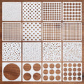 16 Pcs Circle Stencils for Drawing, Round Geometric Stencils Polka Dot Stencils by Prasacco