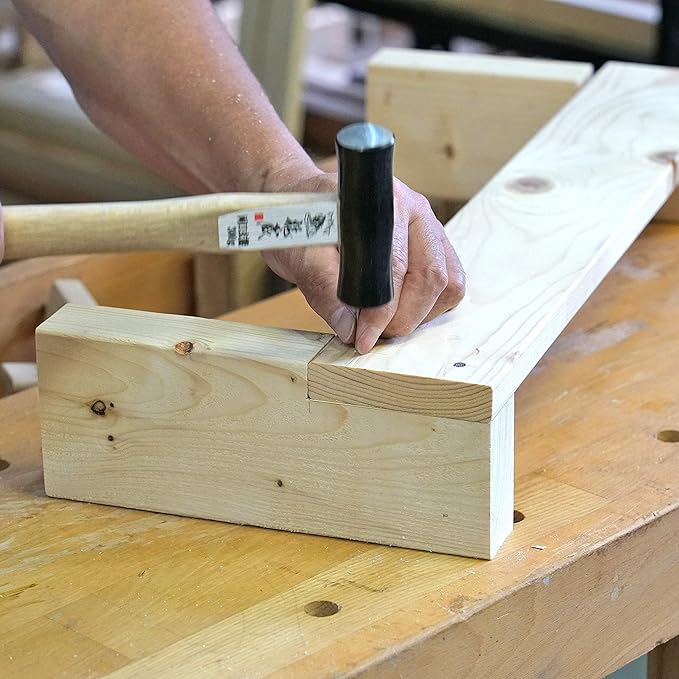 KAKURI Japanese Carpenter Hammer GENNO for Woodworking 13 oz (375g), Carpentry Hammer with Wood Handle for Chisel, Plane, Nail, Made in JAPAN