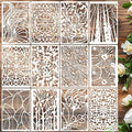 Stencils for Crafts Reusable Texture Stencils Floral Stencil Leaf Tree by SUNVERSE