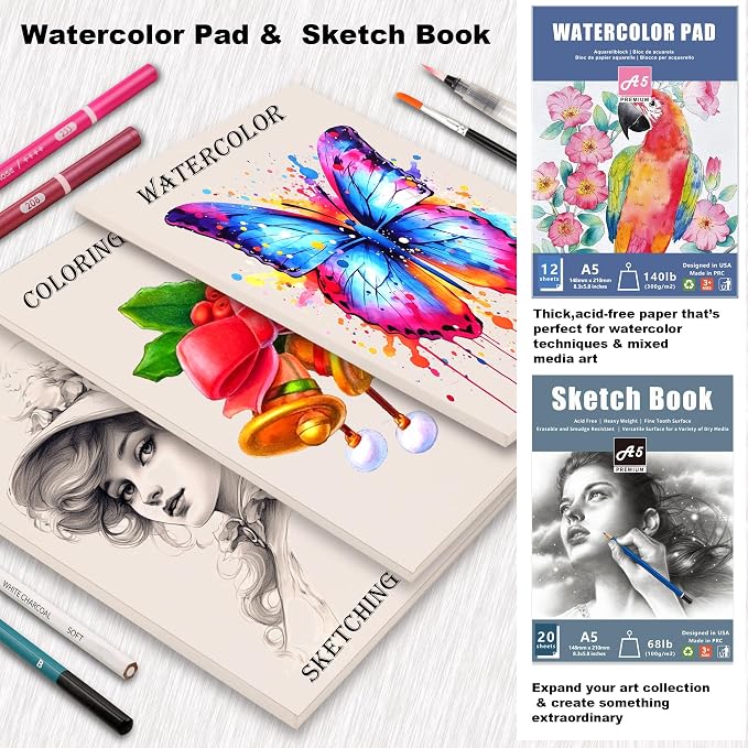 KALOUR 106 Coloring Sketching Kit Set - Image 6