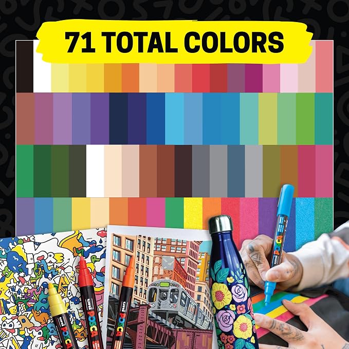 posca Paint Markers, 3M Fine Point Acrylic Paint Pens - Image 7