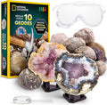 National Geographic Break Open 10 Premium Geodes by BlueMarbleToys