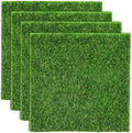Shindel 4 Packs Fake Grass Decor by Shindel