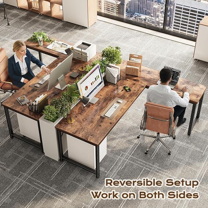 Huuger 63 Inch L Shaped Desk - Image 2
