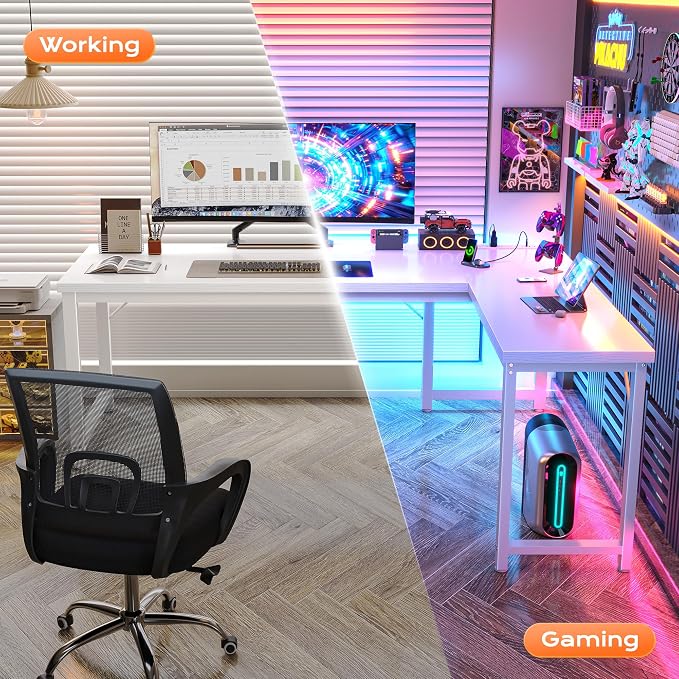 Huuger 63 Inch L Shaped Desk - Image 6