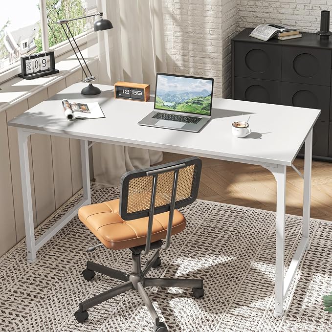 Huuger Computer Desk, 48 Inch Office Desk, Gaming Desk - Image 6